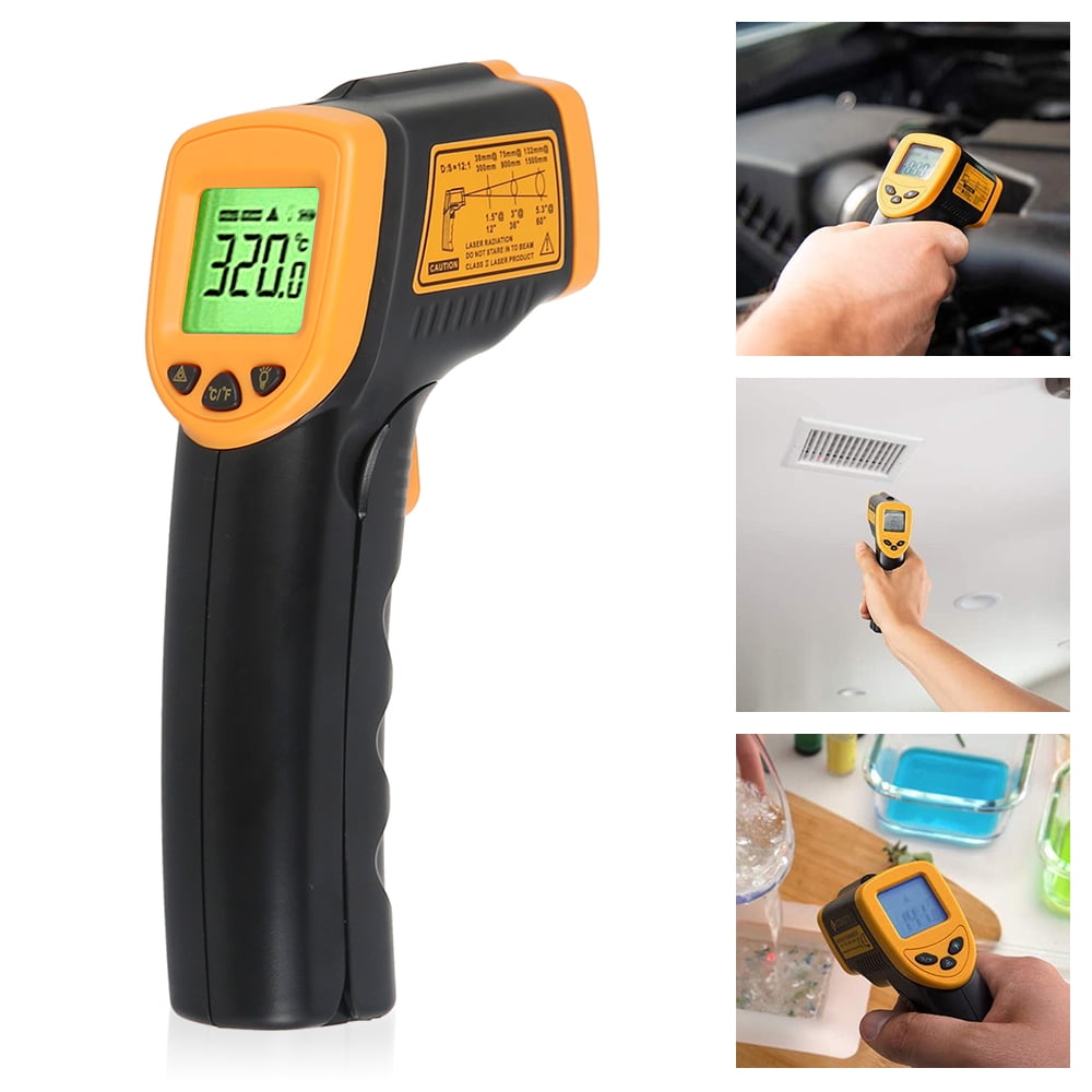 IR Temperature Gun LCD Laser Pyrometer Digital Infrared Thermometer Non-contact 