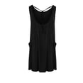 thumbnail image 6 of Nmnitkp Women's Crinkle Sleeveless Tank Dress, Round Neck Tie Back Loose A-Line Mini Dress with Pockets, Casual Summer Dress for Beach, Vacation & Daily Wear Black,M, 6 of 8