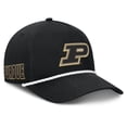 thumbnail image 3 of Men's Fanatics  Black Purdue Boilermakers Undertone Rope Adjustable Hat, 3 of 4