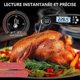 thumbnail image 2 of Kitchen Thermometer, Instant Read Cooking Thermometer Backlight & Magnet, Digital Thermometer for Cooking, Meat, BBQ, Steak, Oil, MilkBlack, 2 of 4