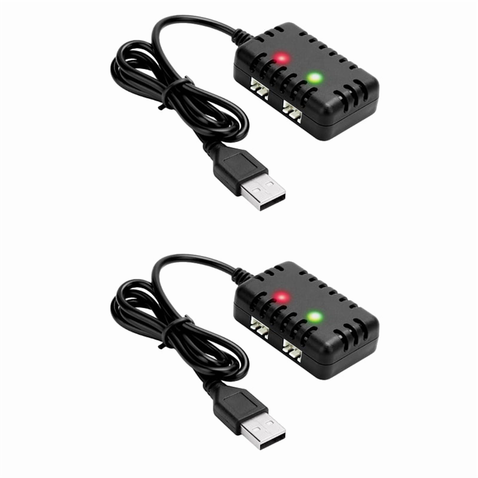ZYGY 2PCS 7.4V 600mAh 35C 2S Batterie Lipo Molex Plug Avec 2 IN1 Chargeur Pour FMS FCX24 RC Car, Camion, Véhicule D'escalade électrique Batterie FCX24