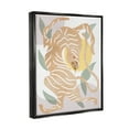 thumbnail image 3 of Abstract Tiger Geometric Pattern Animals & Insects Graphic Art Jet Black Framed Art Print Wall Art, 3 of 6