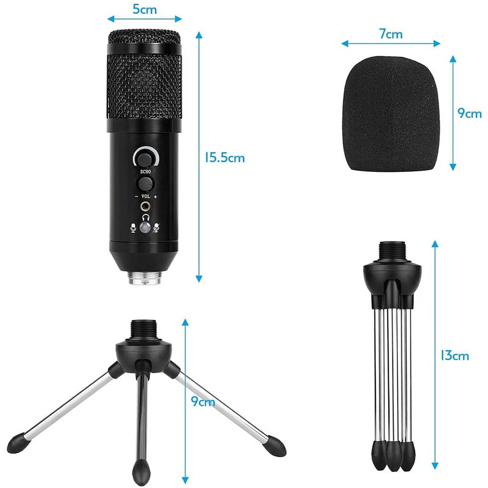 EIMELI USB Microphone,Plug & Play,Fifine Metal Condenser Recording Microphone for Laptop MAC or Windows Cardioid Studio Recording Vocals, Voice Overs,Streaming Broadcast and YouTub