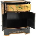 thumbnail image 2 of Oriental Furniture Gold Lacquer End Table - Birds and Flowers, 2 of 3