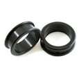 thumbnail image 2 of Black ear tunnels soft silicone perfect for daily usage Large sizes, 2 of 4