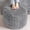 Light Grey, variant on Pouf Ottoman Stuffed Round Modern Foam Filled Foot Rest Poufs for Living Room Chair Decorative 26 X 18 Inches Boho Relax Stool for Wedding Christmas Party, Light Grey