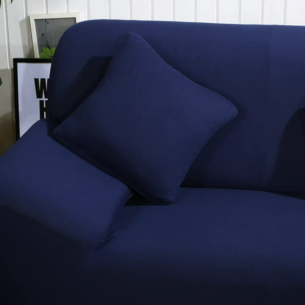 IGUOHAO L Shape Sofa Cover ,2 Pieces L- Shaped Stretch Sectional Couch Covers with 2pcs Pillowcases ,Stretch Sofa Slipcover L-Type 3 Seats +3 Seats