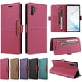 thumbnail image 1 of Case for FOXDOCK Samsung Galaxy Note 10 Plus RFID Blocking Wallet Flip Cover Shockproof, 1 of 5