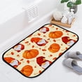 thumbnail image 4 of GZHJMY Bathroom Rugs Mats Non-Slip, Soft Microfiber Absorbent Bath Mats for Shower Bathtubs, Autumn Gnomes Pumpkin Indoor Entrance Door Mats Bedroom Laundry 36”x24” Carpet Runner, 4 of 7