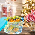 thumbnail image 4 of A1U Holiday-Themed Food Storage Containers with Lids, Assorted Christmas Party Favors Reusable Plastic Canister Organizer Holder Tray Serveware Birthday Tableware Decorations, 3 ct. (8x4.5-in.), 4 of 7