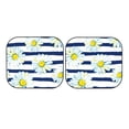 thumbnail image 7 of Haiem Daisy Striped Nautical Car Windshield Sun Shade (2 Pieces) Foldable Windshield Sun Shade Car Accessories for Truck SUV Pickup-Large, 7 of 7