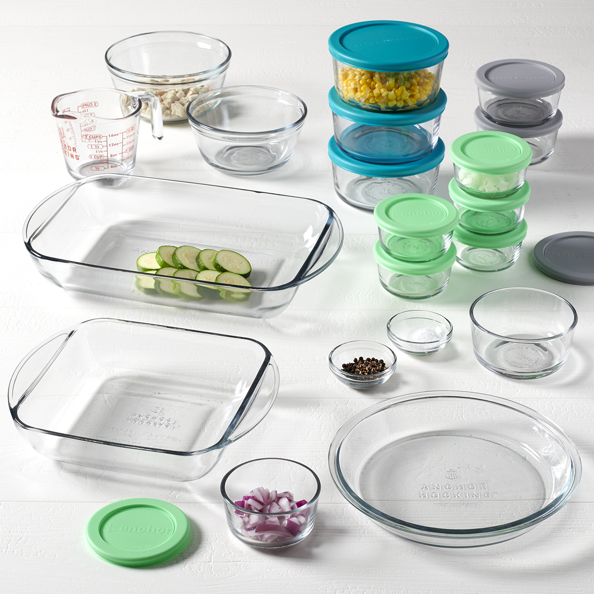 Anchor Hocking Glass Food Storage Containers & Glass Baking Dishes, 32 Piece Set - image 5 of 6