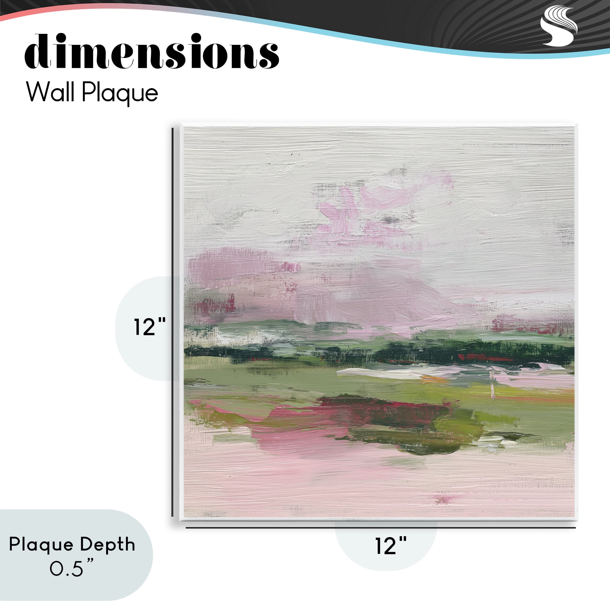 Stupell Industries Hills In Bloom Abstraction Wall Plaque Art, design by Svetlana Aleynikova