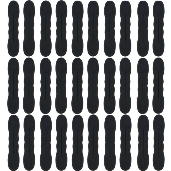 Fabricant de Chignon Magique 30x - 23 cm - Outil de Coiffage - Fabricant de Nœuds pour Chignon - Bande Roulante pour Chignon - Créez le Chignon Parfait - Outil de Coiffage - Pince à Cheveux Chignon Facile Beigne - Produit pour Cheveux - Élastique pour Cheveux - Noir