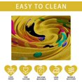 thumbnail image 4 of Happy Birthday Cake Gifts Colorful Balloons Golden Tablecloth Rectangle Washable Table Covers for Indoor Outdoor Dining Table Home Party Decorations 60x120 Inch, 4 of 5