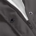 thumbnail image 6 of YunPes Fleece Lined Raincoat for Girls Solid Hooded Zipper Button Down Windproof Warm Jacket with Toddler Girls Winter Coat, 6 of 8