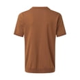thumbnail image 3 of Gibobby Playera Polo Hombre Polo de piqué de algodón elástico sólido de Manga Corta Camisa de Polo para Hombre(Marrón,M), 3 of 4