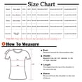 thumbnail image 3 of Lenago Hauts d'Été Grande Taille Printemps pour Femmes Mode T-shirt Décontracté à Manches Courtes Col Rond Imprimé Blouse Tenues du 4 Juillet pour Femmes, 3 of 5