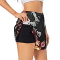 thumbnail image 5 of Rocae Butterfly with Fowers for Women's Athletic Shorts Quick Dry Workout Hiking Shorts With Pockets for Running, Yoga, Gym, Sports X-Large, 5 of 9