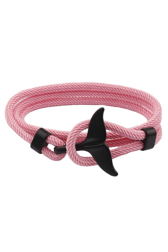 ✪ Unisex Summer Handmade Whale Tail Viking Rope String Bracelet Adjustable Beach Surfing String Fashion Jewelry Unisex
