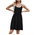 thumbnail image 2 of SMihono Robes d'Été Bohémiennes Femmes Grande Taille Mode Femmes Sexy Été Décontracté Camisole Sans Manches Mini Robe, 2 of 8