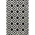 thumbnail image 1 of Momeni Geo 3'6" X 5'6" Contemporary Hand Hooked Rug in Black, 1 of 1