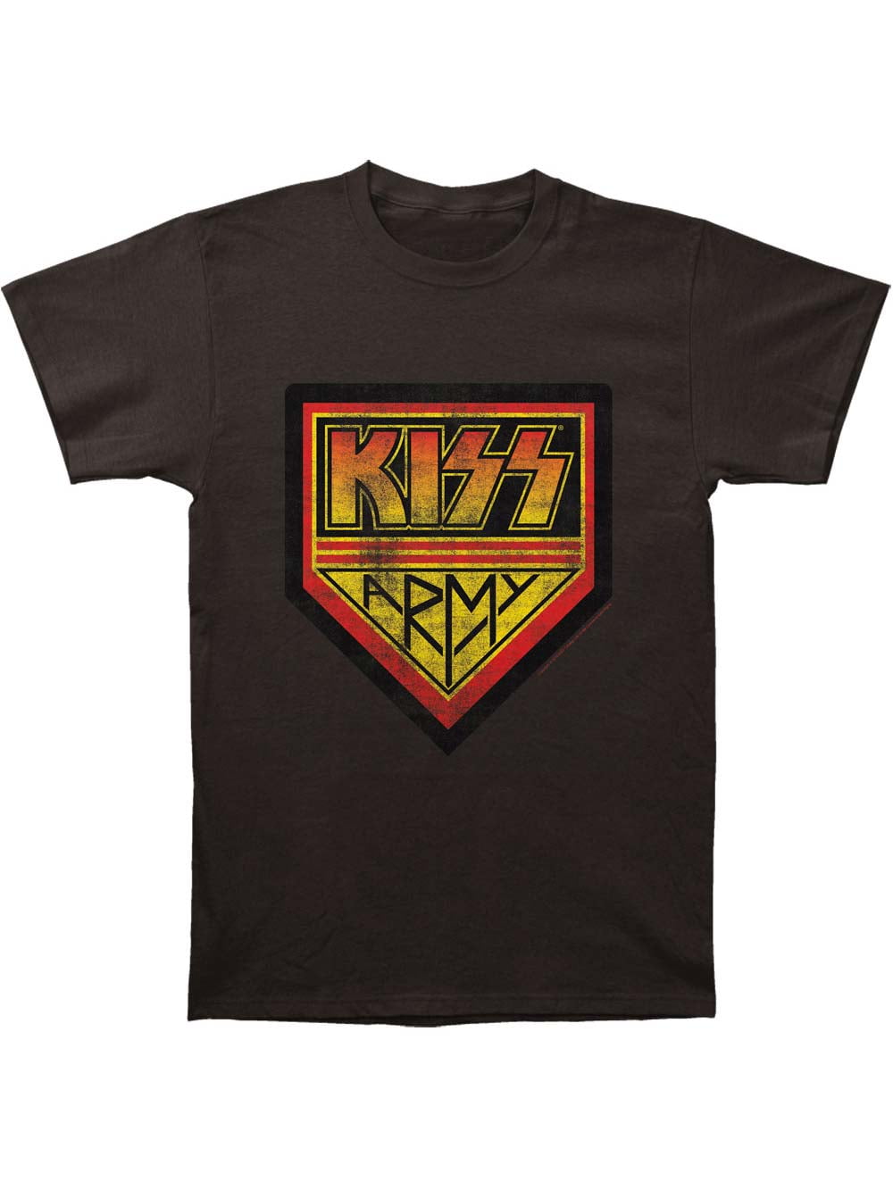 Kiss KISS Men's KISS Army Slim Fit Tshirt Coal