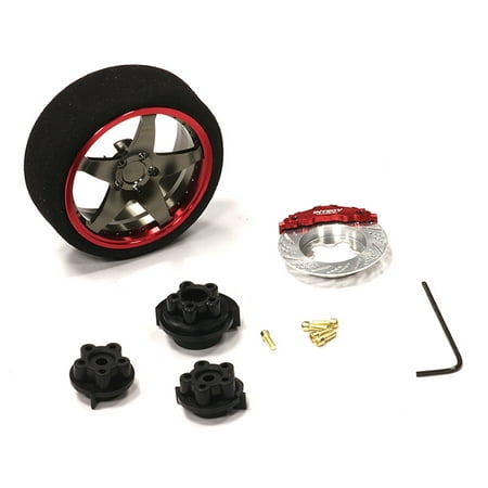 Futaba Crystal - Integy RC Toy Model Hop-ups C23823REDGUN Evolution VIII Steering Wheel Set for Most HPI, Futaba, Airtronics, Hitec & KO