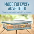 thumbnail image 3 of COOK WITH COLOR Snack Box, 16-Compartment Lunch Box & Food Storage Container, Blue, 3 of 9