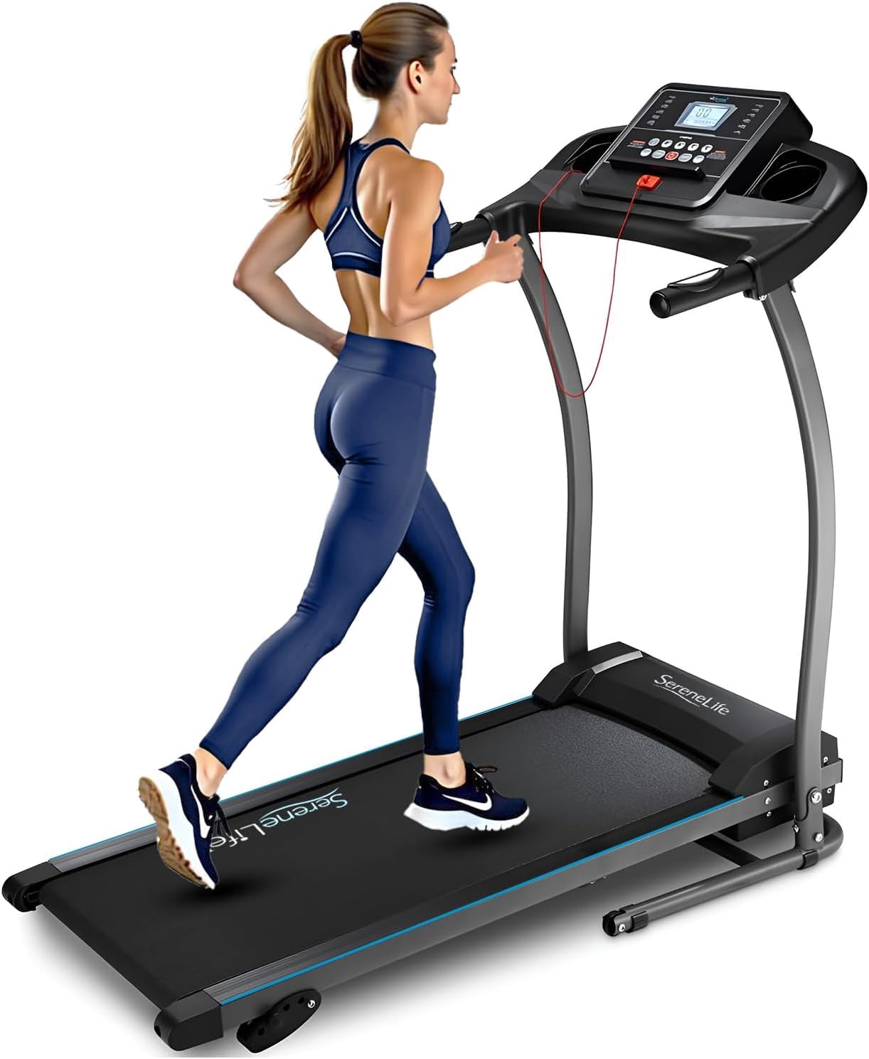 SereneLife SLFTRD25 Home Gym Fitness Equipment Smart Digital
