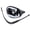 Black Base White Teeth, variant on YAHHU Food Grade TPR Mouthguard Teeth Protector for Boxing Football Rugby Sports, Black and White Teeth