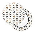 thumbnail image 2 of Kdxio Labrador Retriever Dog Print Elastic Bar Stool Cover Personalized Washable Stool Cover for Barbershop Home Bar Kitchen-12 inch, 2 of 7