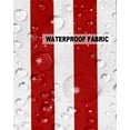 thumbnail image 5 of Pack of 2 Outdoor Pillow Covers, Red and White Striped Geometric Waterproof Square Throw Pillowcase Cushion Decorative Pillow Covers for Couch Patio Tent, 24x24 in, 5 of 6