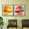 thumbnail image 3 of wall26 Framed Canvas Wall Art for Living Room, Bedroom Vibrant Landscape V Canvas Prints for Home Decoration Ready to Hang - 16"x16"x2 Panels, 3 of 4