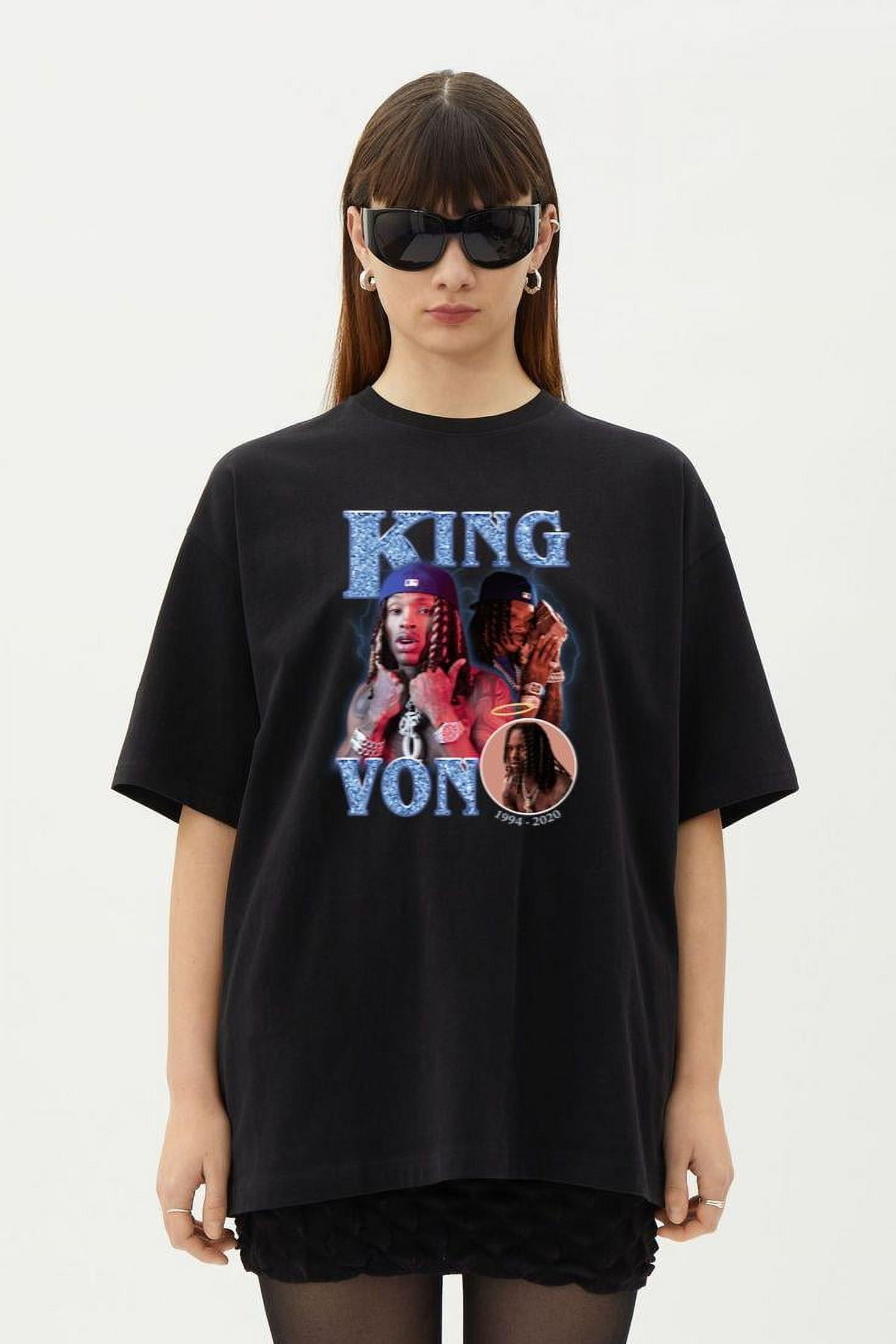 PrimeC 66 King Von T shirt Graphic tees, Drill T shirt, Rap tee, O
