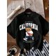 thumbnail image 2 of Style Bear Graphic White Round Neck Short Sleeve Fitted Women T-Shirt, Contains Cotton, Suitable ForCamisetas para mujer, lindas camisetas con estampado gráfico, de manga corta, estilo casual, para ve, 2 of 7
