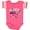 Football Pink and White, variant on Inktastic I Rock with Guitar Microphone and Music Notes Boys or Girls Baby Bodysuit