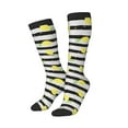 thumbnail image 2 of Fotbe Lemon print Women's Men's Novelty Crew Socks Cotton Socks Knee High Socks for Walking,Running,Nurses,Pregnancy, 2 of 9