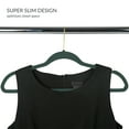 thumbnail image 3 of Simplify 25 Pack Slim Velvet Gold Hook Hangers in Emerald, 3 of 6