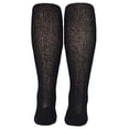 thumbnail image 2 of MDR Diabetic Over the Calf Length Crew Socks (12 Pair Pack) Seamless Cotton Blend Made in USA (Black, 13-15), 2 of 7