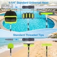 thumbnail image 3 of WaterJingle 12 ft Aluminum Alloy Telescopic Pool Pole, Adjustable 7.2-12 ft, Heavy Duty, Silver, 3 of 7