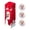A, variant on Christmas Golf Ball Gift Set, 3-Pack Novelty Practice Balls with Santa Patterns for Holiday Party (3PCS, One size, 1.65 in)