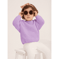thumbnail image 2 of 6M-4T Baby Girl Boy Warm Chunky Knit Sweater Blouse Pullover Sweatshirt Long Sleeve Jumpers Tops for Infant Toddler, 2 of 9