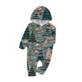 thumbnail image 2 of Odeerbi Christmas Onesie Pajamas for Family Holiday Sleep Jumpsuit Long Sleeve Family Christmas Pajamas Matching Sets Baby Fashion Printed Hooded Jumpsuit Sleepwear PJs Set Green, 2 of 5