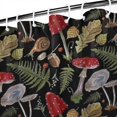 thumbnail image 3 of Red Mushroom Fern Black Pattern Shower Curtain 84"x72" ,Bathroom Decorative Shower Curtains Set with 12 Hooks,Modern Waterproof Washable Shower Curtain, 3 of 6