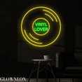 thumbnail image 2 of Glowneon Vinyl Lover Decor Sign, Retro Music Record Player Neon Led, 2 of 5