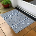 thumbnail image 6 of Addison Rugs Chantille Indoor/Outdoor Transitional Diamonds Navy Washable Rectangle Rug, 1'8" x 2'6", 6 of 6