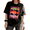 1-Black, variant on Cozymy Women Top Playful Painted Fish Print T-shirt Bright Stars Tee Relaxed Fit Top for Trendy Summer Look