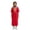 0-Red3308, variant on Tiijoy Girls African Abaya Kids Casual 3/4 Sleeve Loose Robe Gown Long Shirt, Sizes 1-6