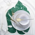 thumbnail image 3 of Home Details Set of Four Leaf Shape Table Place Mat, Green, 3 of 5